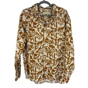 Tintoria Mattei Button Down Shirt Long Sleeve Tropical Vacation Resortwear M